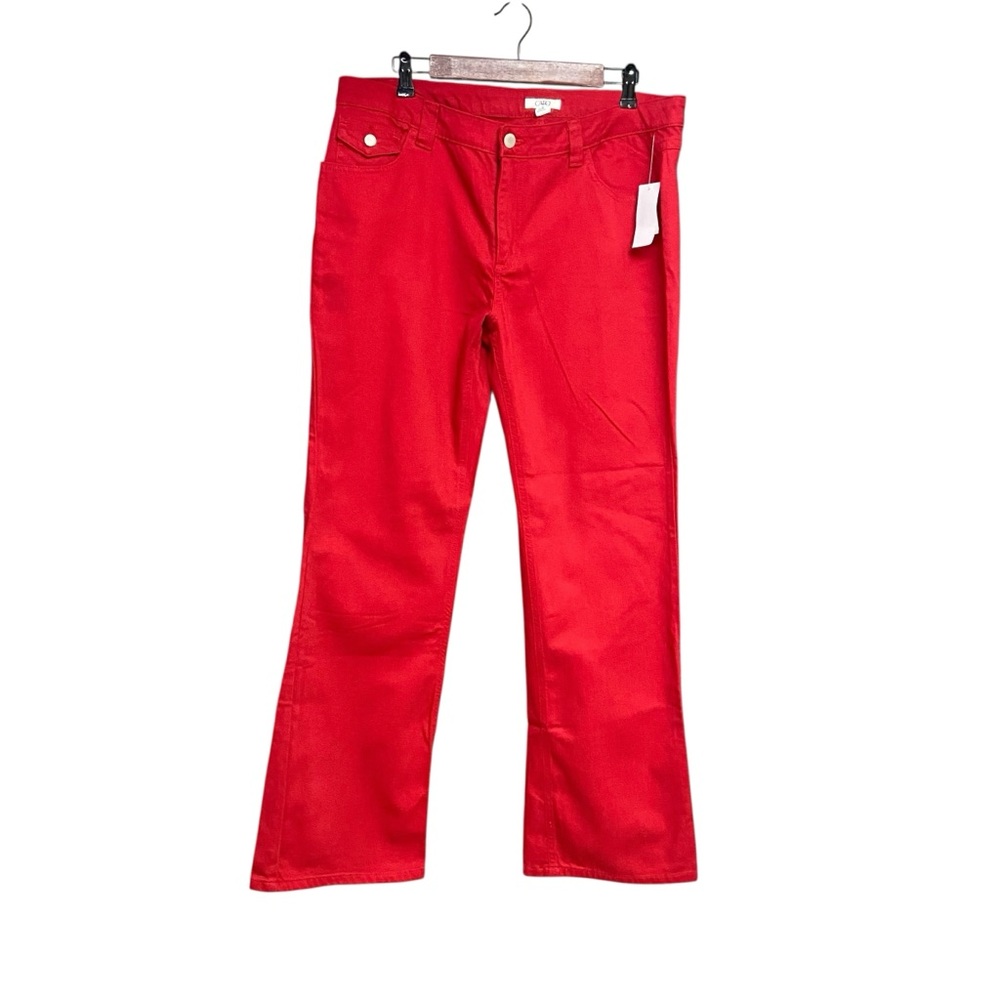 Fit & Flare Jeans Cato Flap Back Pocket Jeans Women’s Size 16 Red